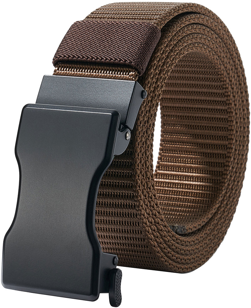 LionVII Ratchet Belts for Men, 1 3/8" Slide Belt with Automatic Buckle for Men Dress, Adjustable Trim to Fit 28-49" Waist