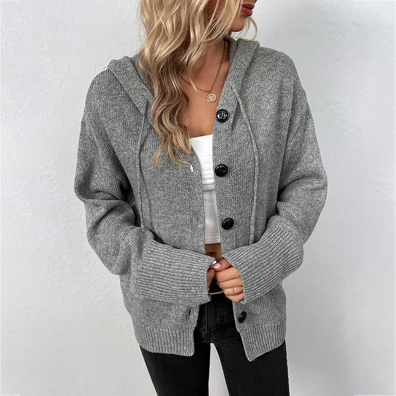 LionVII Hooded Sweater Women's Knitted Coats
