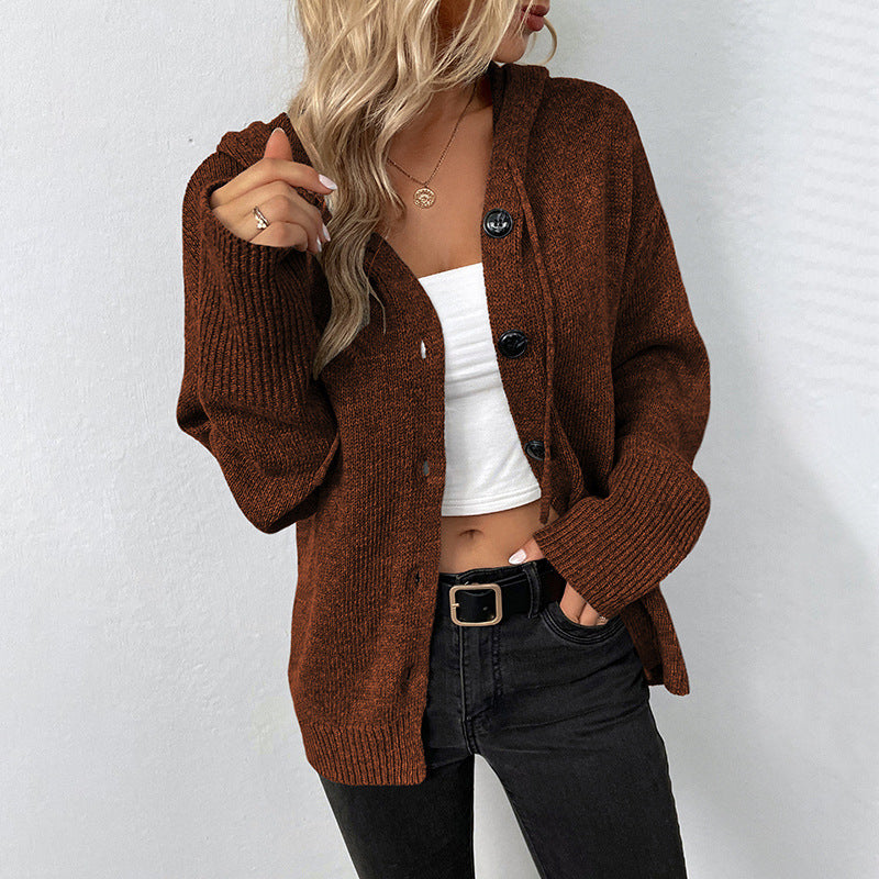 LionVII Hooded Sweater Women's Knitted Coats