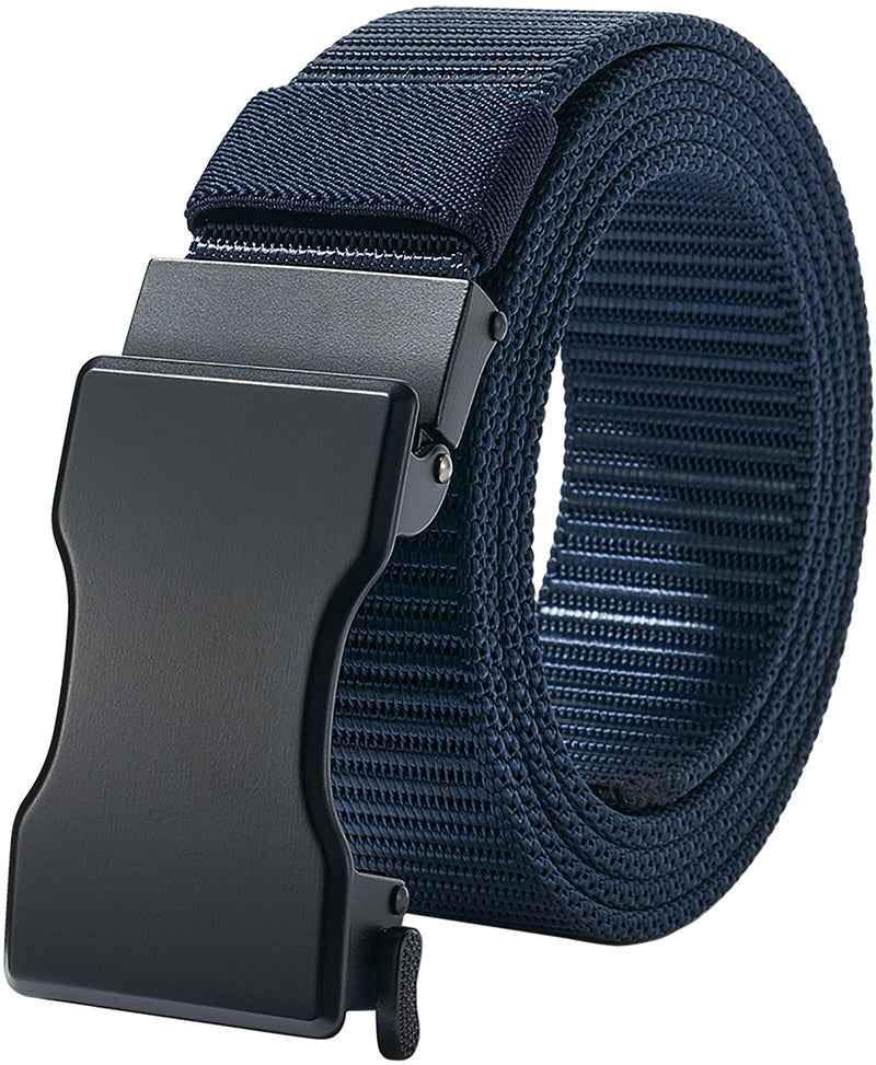 LionVII Ratchet Belts for Men, 1 3/8" Slide Belt with Automatic Buckle for Men Dress, Adjustable Trim to Fit 28-49" Waist