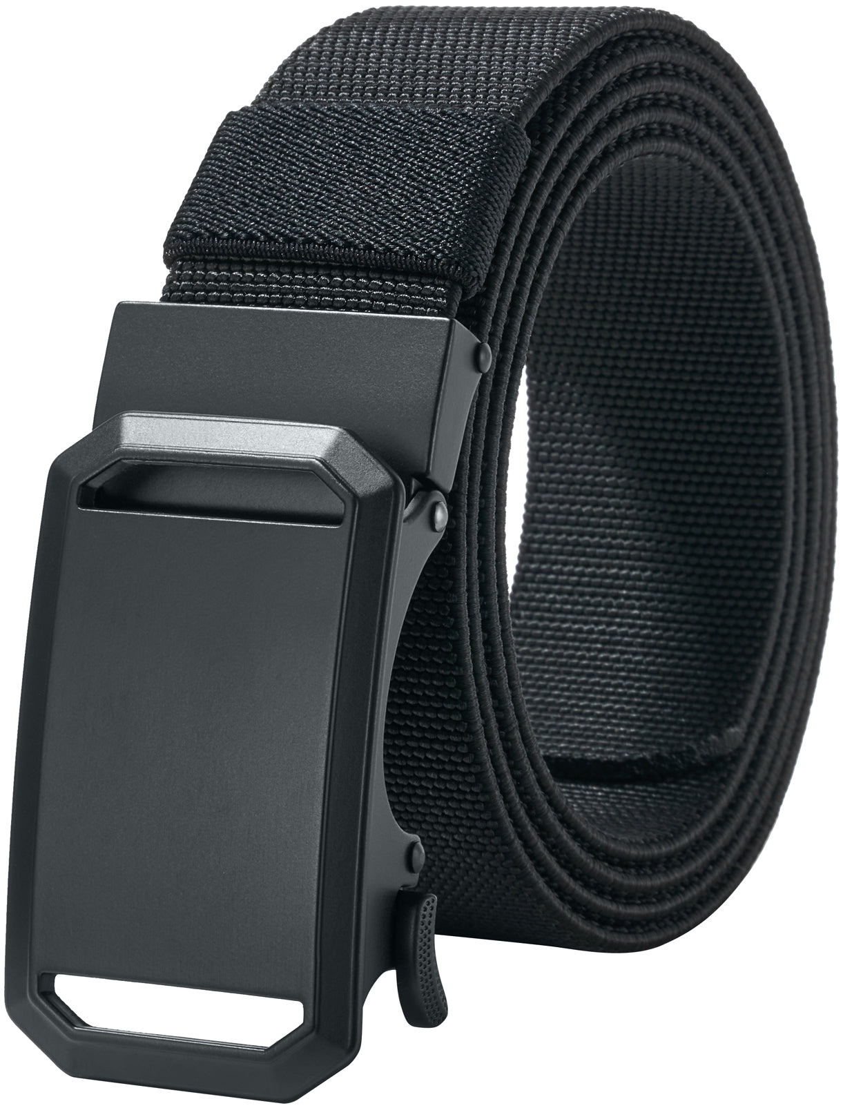 LionVII Ratchet Elastic Stretch Belts, 1 3/8" Slide Belt for Men with Automatic Buckle for Men Dress, Adjustable Trim to Fit 28-49" Waist
