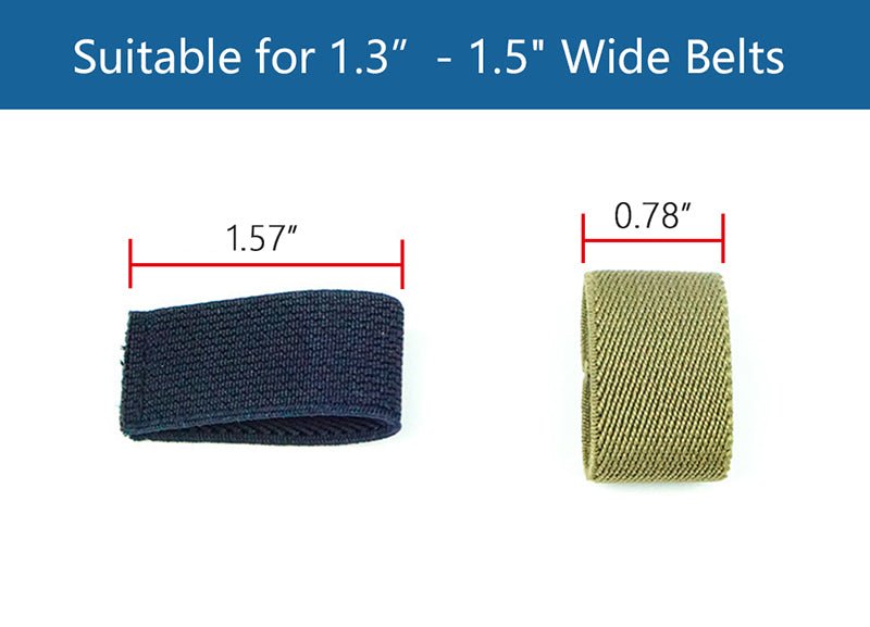 7 Pcs Elastic Belt Loops Exclusive Belt Rings to Prevent Excessive Trouble (7 Colors) - LionVII