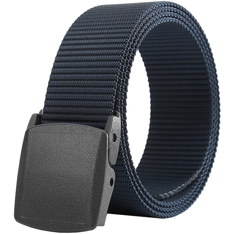 LionVII Mens Belts Web, Nylon Webbing Canvas Army Belt with Plastic Buckle Breathable for Work Travel Golf Outdoor Sports - LionVII