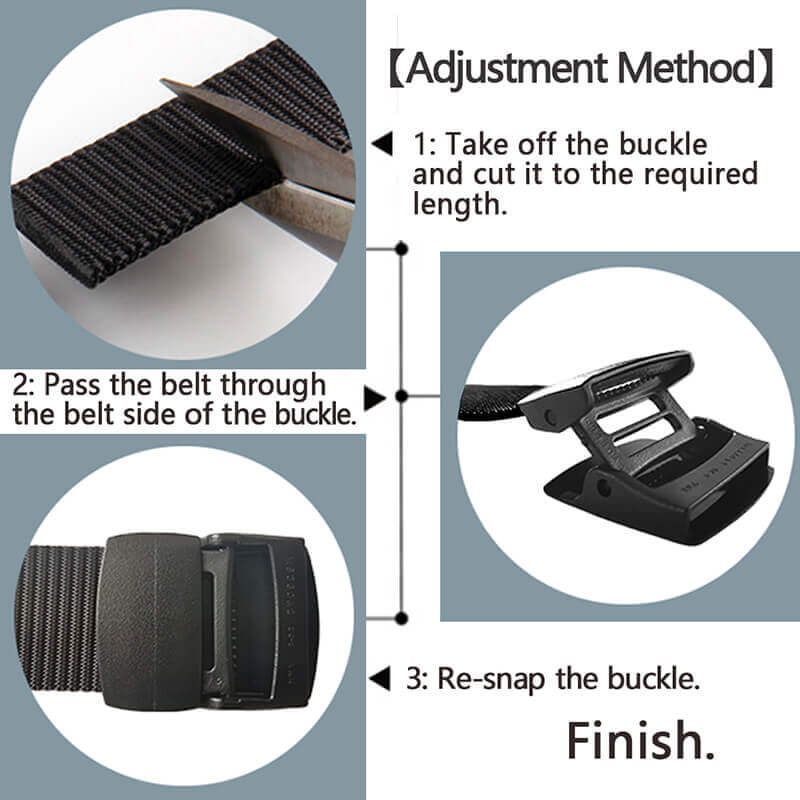 LionVII Mens Belts Web, Nylon Webbing Canvas Army Belt with Plastic Buckle Breathable for Work Travel Golf Outdoor Sports - LionVII