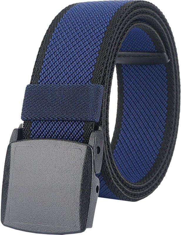 LionVII Men's Elastic Stretch Belts,Breathable Canvas Web Belt for Men Women with YKK Plastic Buckle for Travel Work Sports - LionVII