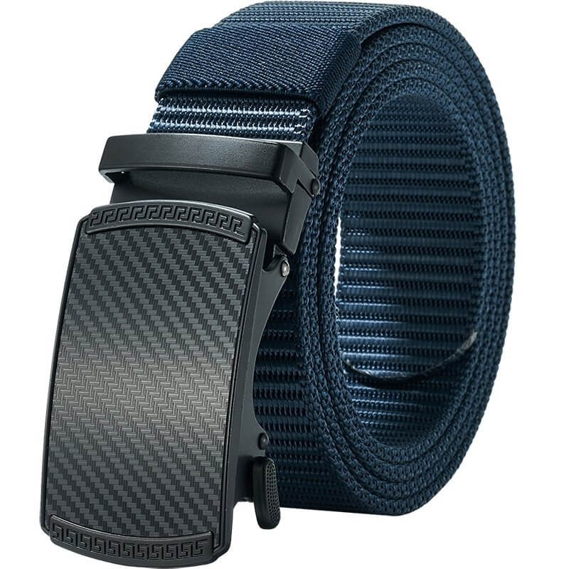 LionVII Men's Ratchet Belts, Casual Web Belt with Click Buckle 1 3/8" Nylon Waist Strap for Work, Trim to Fit 27-44" Waist… - LionVII