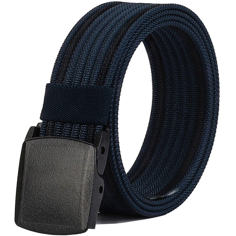 Nylon Belts Men, Adjustable Belt with YKK Plastic Buckle Durable for Outdoor, Trim to Fit 27- 46" Waist - LionVII
