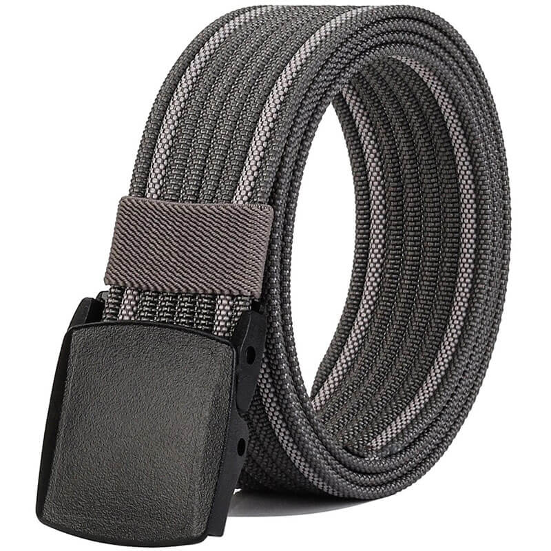 Nylon Belts Men, Adjustable Belt with YKK Plastic Buckle Durable for Outdoor, Trim to Fit 27- 46" Waist - LionVII