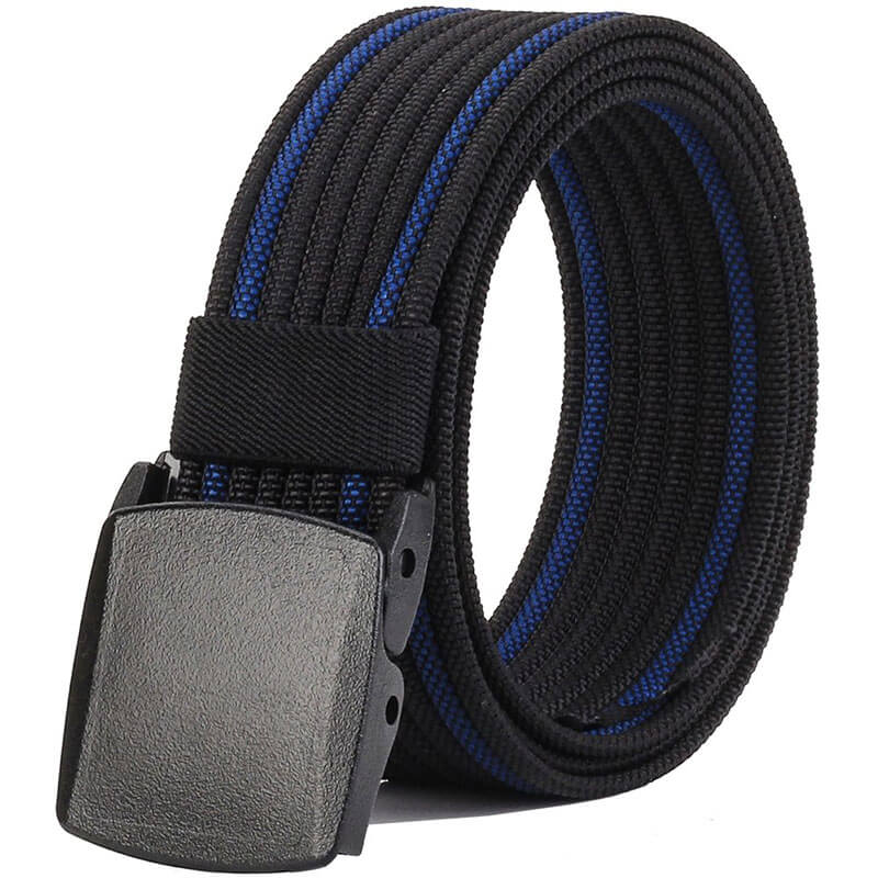 Nylon Belts Men, Adjustable Belt with YKK Plastic Buckle Durable for Outdoor, Trim to Fit 27- 46" Waist - LionVII