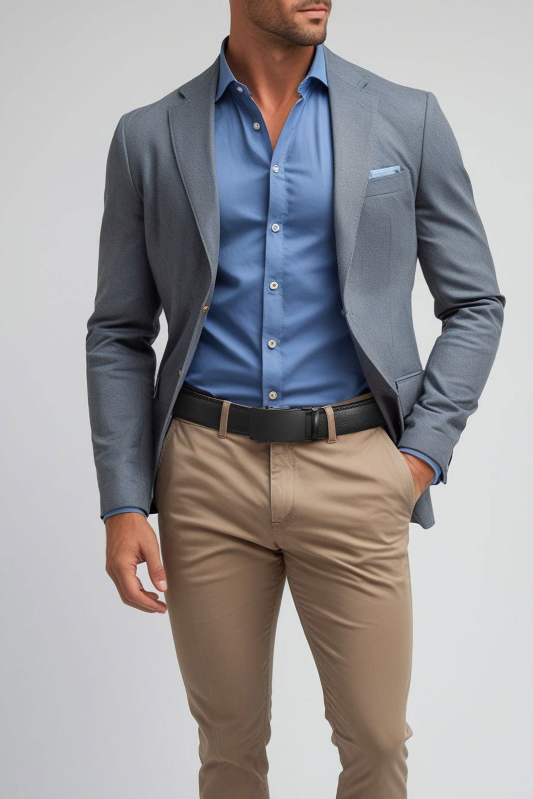 LionVII Men's Ratchet Belt - Genuine Leather Belt for Dress and Casual