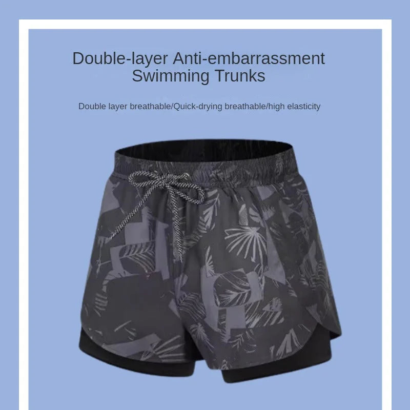 LionVII Mens Swim Trunks with Compression Liner -  - LionVII Professional Gear