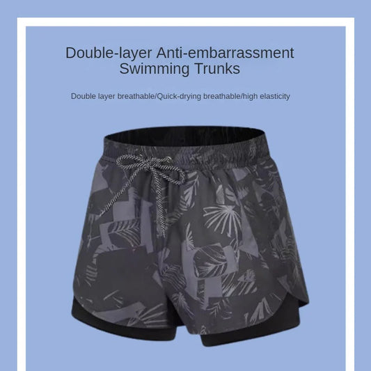 LionVII Mens Swim Trunks with Compression Liner -  - LionVII Professional Gear