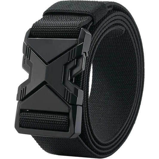 LionVII Tactical Belt, Elastic Stretch Military 1.5' Web Belt with Heavy Duty Quick Release Buckle for Waist Size Below 48' - This quick release elastic belt for men is durable comfortable &amp; breathable for outdoor sports & - LionVII Professional Gear