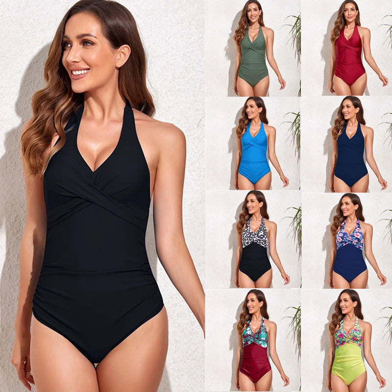 LionVII Maillot for Women V Neck Swimsuit -  - LionVII Professional Gear