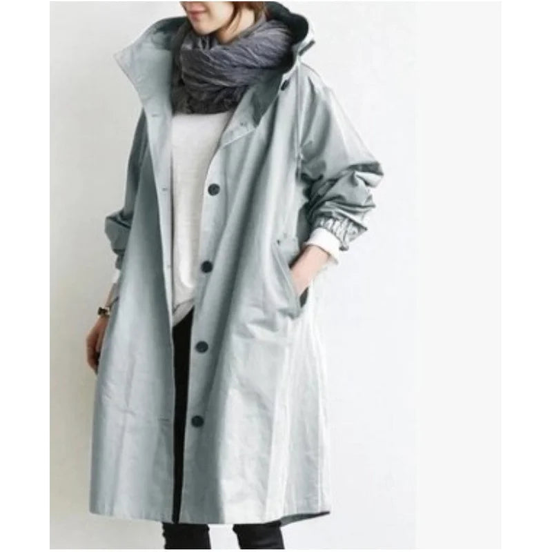 LionVII Gaberdines Coat - 秋装休闲款式风衣女中长款小个子2020新款气质收腰8色8码长袖外套 - LionVII Professional Gear