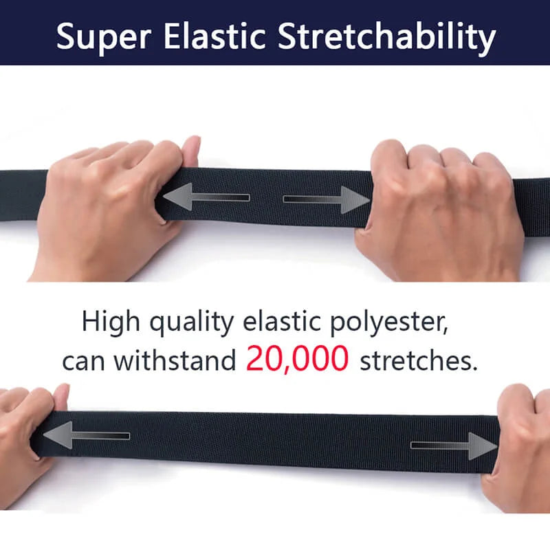 LionVII Tactical Belt, Elastic Stretch Military 1.5' Web Belt with Heavy Duty Quick Release Buckle for Waist Size Below 48' - This quick release elastic belt for men is durable comfortable &amp; breathable for outdoor sports & - LionVII Professional Gear