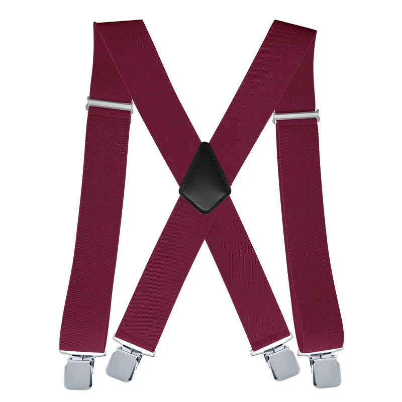 LionVII Men's Strength Elastic Adjustable Suspenders -  - LionVII Professional Gear