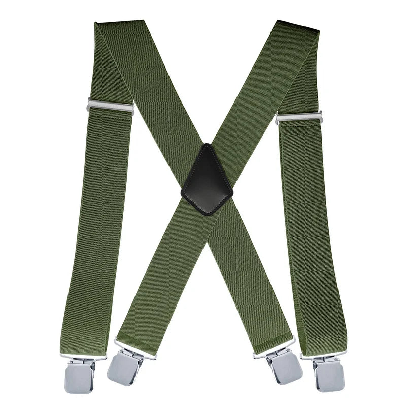 LionVII Men's Strength Elastic Adjustable Suspenders -  - LionVII Professional Gear