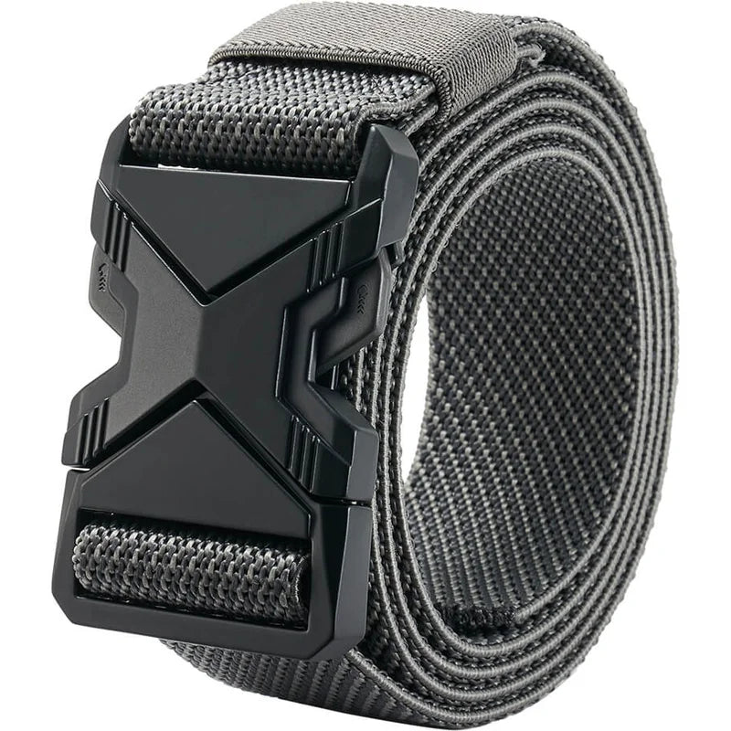 LionVII Tactical Belt, Elastic Stretch Military 1.5' Web Belt with Heavy Duty Quick Release Buckle for Waist Size Below 48' - This quick release elastic belt for men is durable comfortable &amp; breathable for outdoor sports & - LionVII Professional Gear