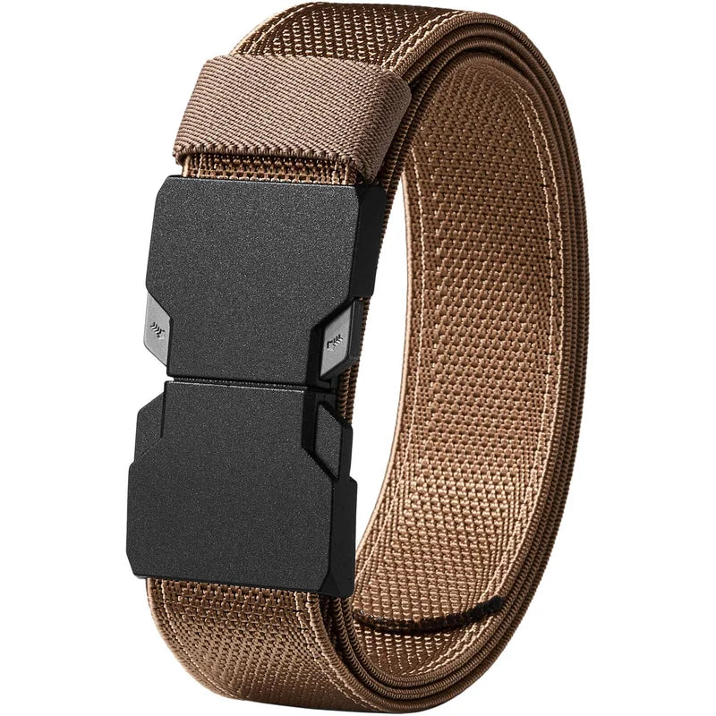 LionVII Elastic Men Belt, Stretch Belts with Quick Release Buckle Fit Through Belt Loops, Adjustable Trim to Fit 28-48' Waist - Product Demensions:
Belt Size(Approx):Total Length(included buckle):52'; Strap Width:1 3/8'.
Product - LionVII Professional Gear