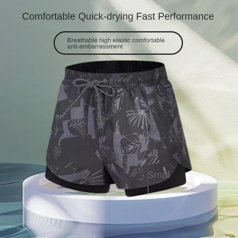 LionVII Mens Swim Trunks with Compression Liner -  - LionVII Professional Gear
