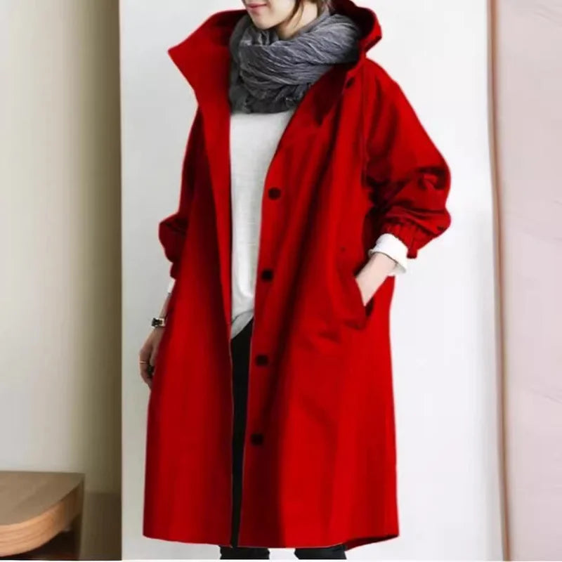 LionVII Gaberdines Coat - 秋装休闲款式风衣女中长款小个子2020新款气质收腰8色8码长袖外套 - LionVII Professional Gear