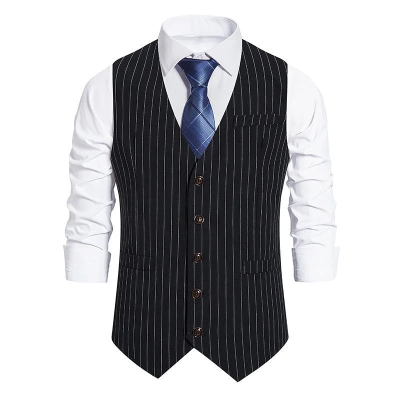 LionVII Men's Suit Vest Business Formal Dress Waistcoat Vest -  - LionVII Professional Gear