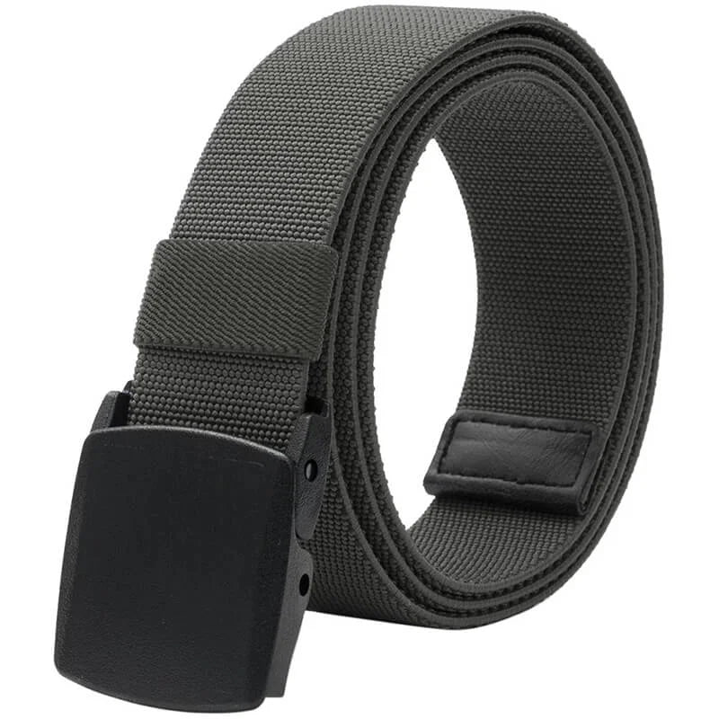 Men's Elastic Stretch Belts with Plastic Buckle for Work Sports, Easy Trim to Fit 28- 49' Waist - This elastic belt for men is durable comfortable and breathable for outdoor sports &amp; travel, can - LionVII Professional Gear