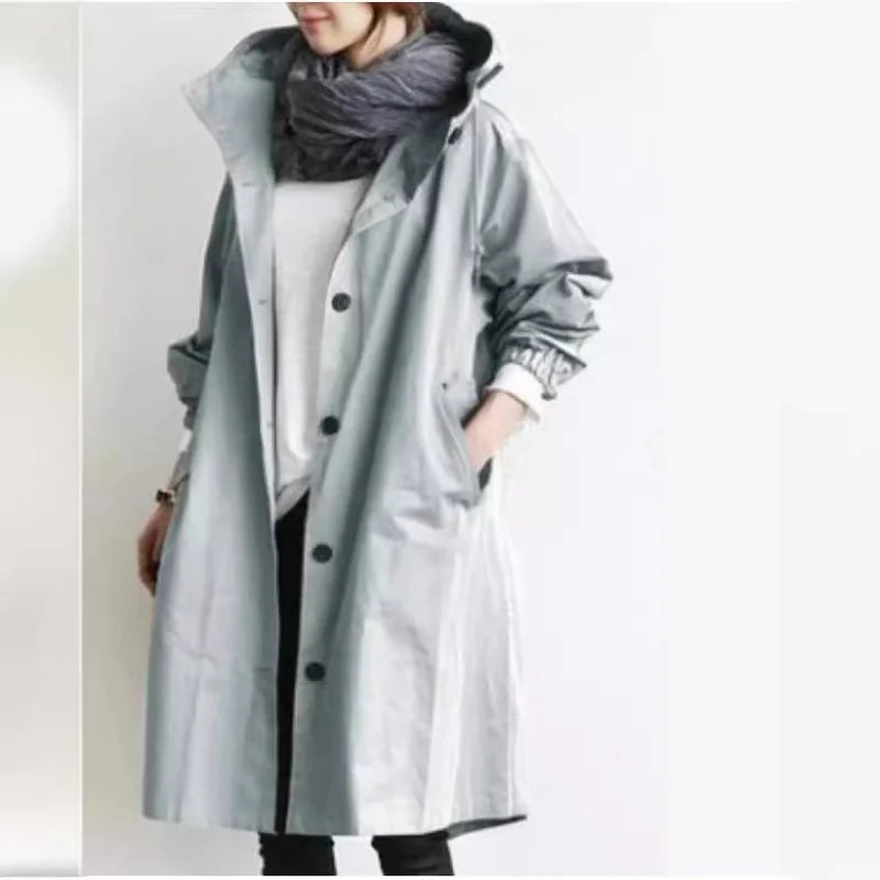 LionVII Gaberdines Coat - 秋装休闲款式风衣女中长款小个子2020新款气质收腰8色8码长袖外套 - LionVII Professional Gear