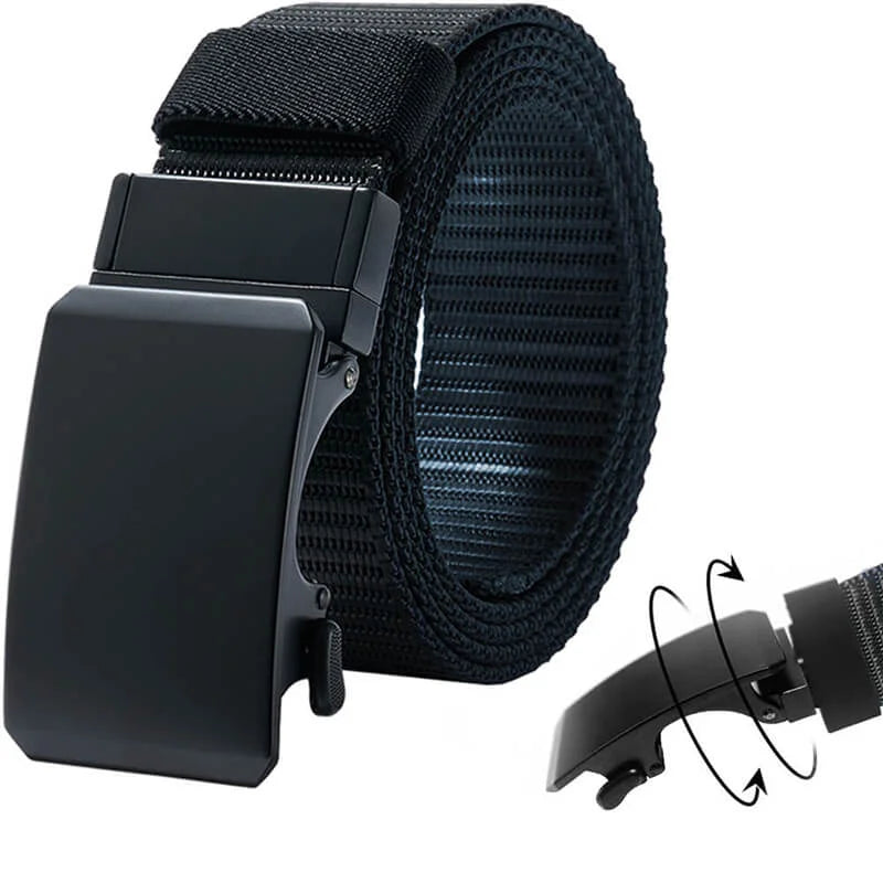 Ratchet Belts Rotatable Buckle, 2 Colors in 1 Double-sided 1 3/8' Nylon Strap, Trim to Fit 27- 46'Waist - Product Features:1,Corrosion resistance, Oxidation resistance;2,Strong strap(twice as strong as the - LionVII Professional Gear