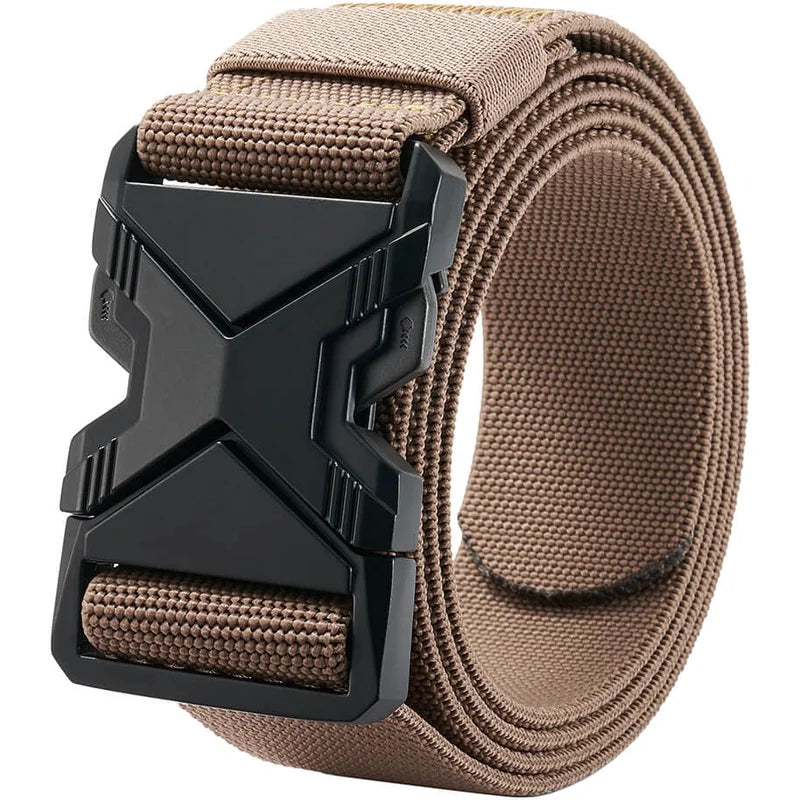 LionVII Tactical Belt, Elastic Stretch Military 1.5' Web Belt with Heavy Duty Quick Release Buckle for Waist Size Below 48' - This quick release elastic belt for men is durable comfortable &amp; breathable for outdoor sports & - LionVII Professional Gear