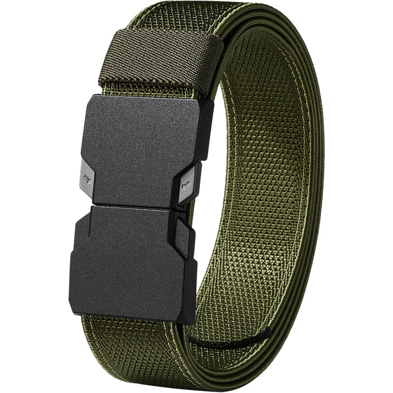 LionVII Elastic Men Belt, Stretch Belts with Quick Release Buckle Fit Through Belt Loops, Adjustable Trim to Fit 28-48' Waist - Product Demensions:
Belt Size(Approx):Total Length(included buckle):52'; Strap Width:1 3/8'.
Product - LionVII Professional Gear
