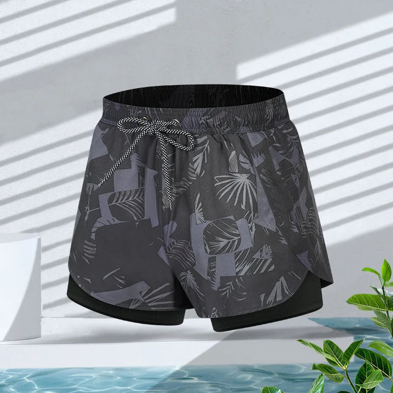 LionVII Mens Swim Trunks with Compression Liner -  - LionVII Professional Gear