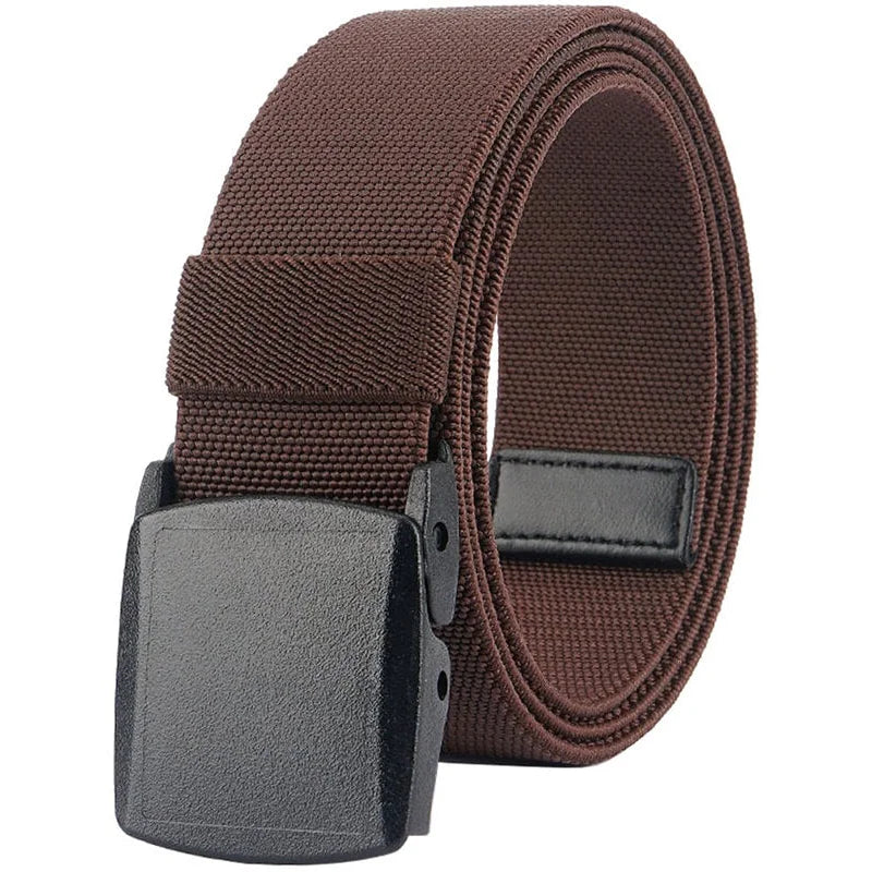 Men's Elastic Stretch Belts with Plastic Buckle for Work Sports, Easy Trim to Fit 28- 49' Waist - This elastic belt for men is durable comfortable and breathable for outdoor sports &amp; travel, can - LionVII Professional Gear