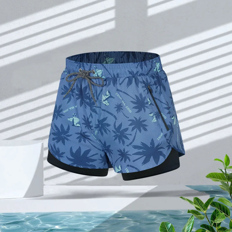 LionVII Mens Swim Trunks with Compression Liner -  - LionVII Professional Gear