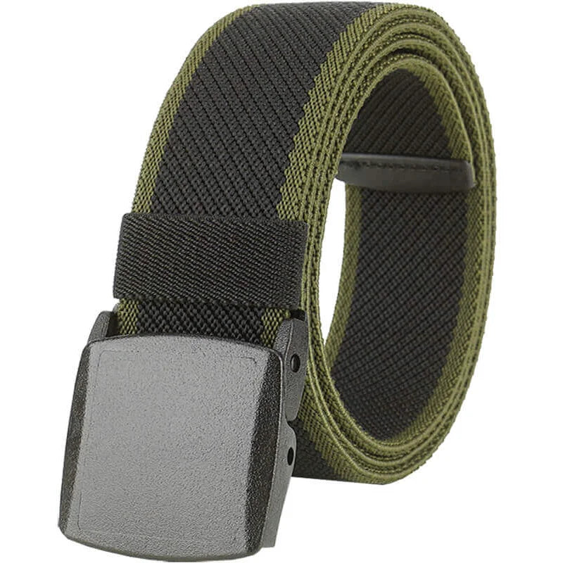 LionVII Men's Elastic Stretch Belts with YKK Plastic Buckle for Travel Work Sports, Trim to Fit 27-46' Waist - Product Features:

Corrosion resistance, Oxidation resistance;

High-tensile Elastic Polyester (supp - LionVII Professional Gear