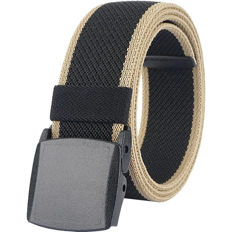 LionVII Men's Elastic Stretch Belts with YKK Plastic Buckle for Travel Work Sports, Trim to Fit 27-46' Waist - Product Features:

Corrosion resistance, Oxidation resistance;

High-tensile Elastic Polyester (supp - LionVII Professional Gear