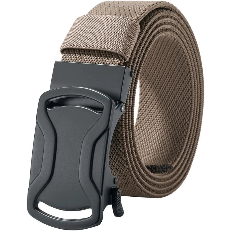 LionVII Elastic Ratchet Men Belts, 1 3/8' Stretch Belt with Automatic Buckle for Men, Adjustable Trim to Fit 28-49' Waist - Exquisite craftsmanship make it more valuable.
This ratchet elastic belt for men is durable comfor - LionVII Professional Gear