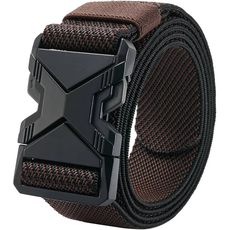 LionVII Tactical Belt, Elastic Stretch Military 1.5' Web Belt with Heavy Duty Quick Release Buckle for Waist Size Below 48' - This quick release elastic belt for men is durable comfortable &amp; breathable for outdoor sports & - LionVII Professional Gear