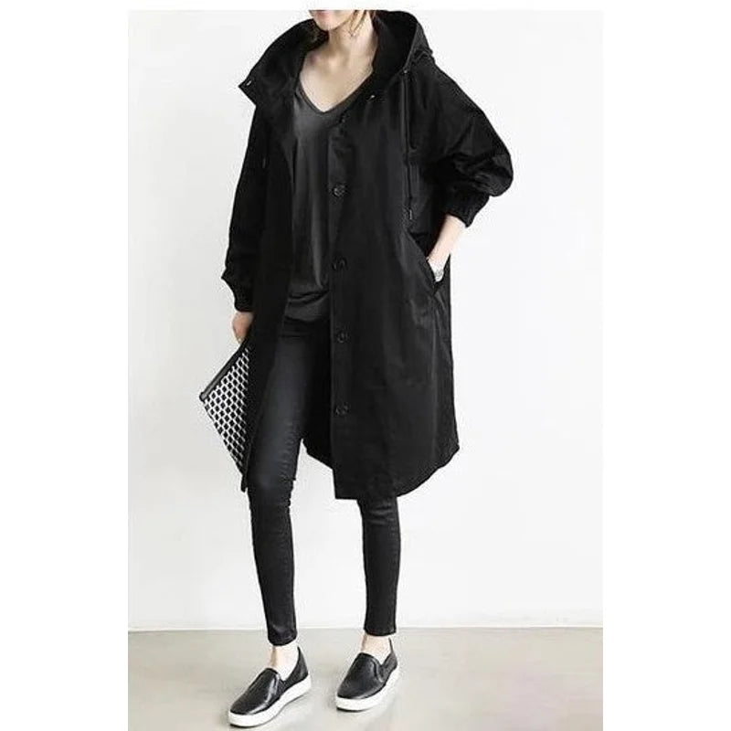 LionVII Gaberdines Coat - 秋装休闲款式风衣女中长款小个子2020新款气质收腰8色8码长袖外套 - LionVII Professional Gear