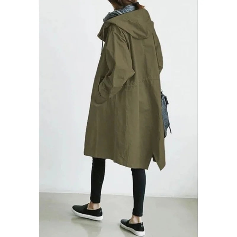 LionVII Gaberdines Coat - 秋装休闲款式风衣女中长款小个子2020新款气质收腰8色8码长袖外套 - LionVII Professional Gear