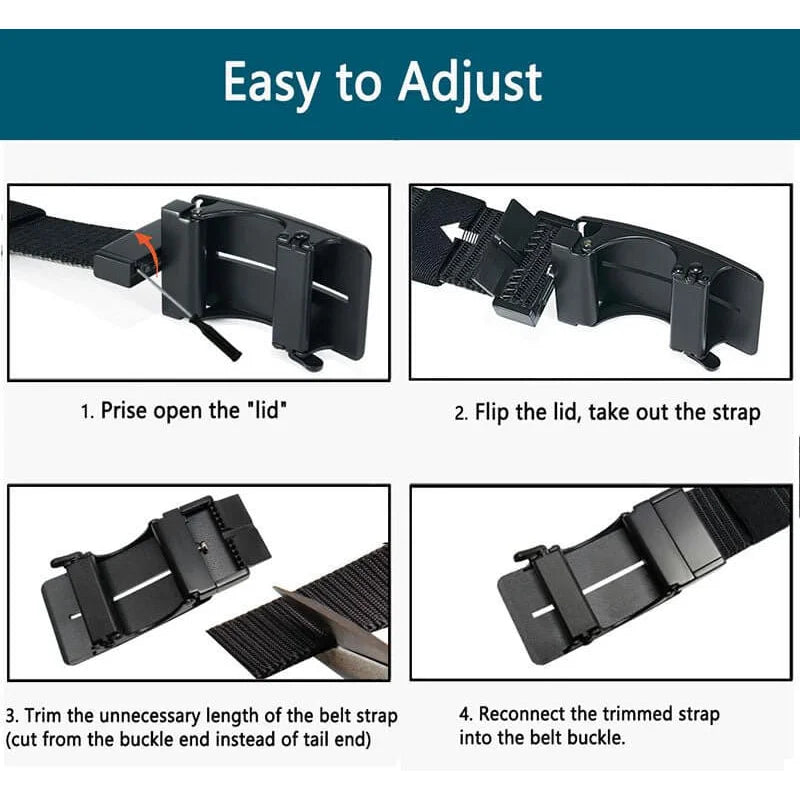 Ratchet Belts for Men - Mens Rotatable Belt Nylon Fabric 1 3/8' for Casual Jeans -Double-sided Adjustable - Product Features:1,Corrosion resistance, Oxidation resistance;2,Strong strap(twice as strong as the - LionVII Professional Gear