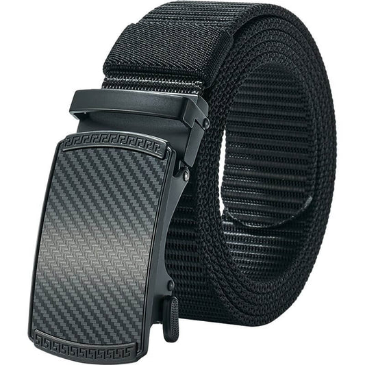 LionVII Men's Ratchet Belts, Casual Web Belt with Click Buckle 1 3/8" Nylon Waist Strap for Work, Trim to Fit 27-44" Waist… - LionVII